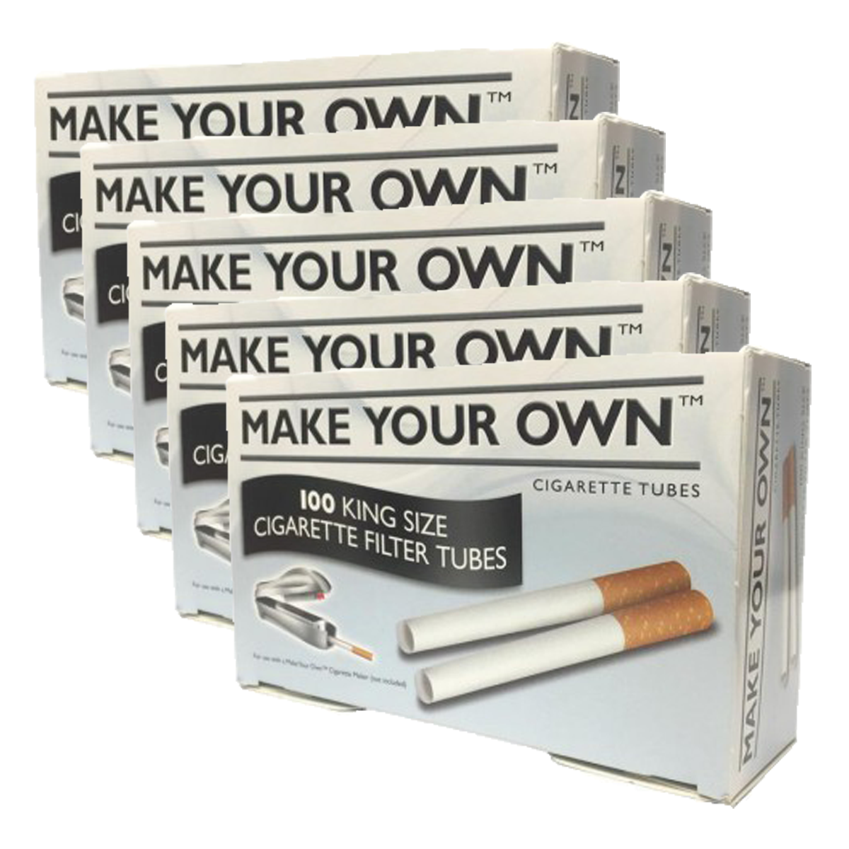 Make Your Own King Size Cigarette Tubes (500pcs/5packs)