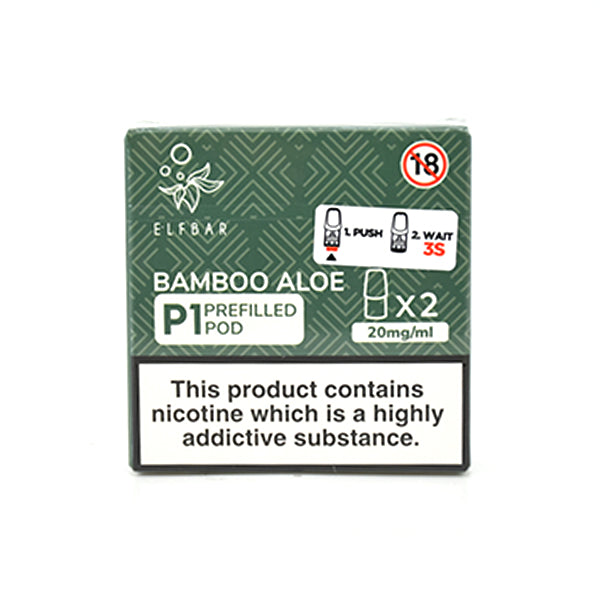 Elf Bar Mate500 P1 Prefilled Pods 2 Pack - Bamboo Aloe