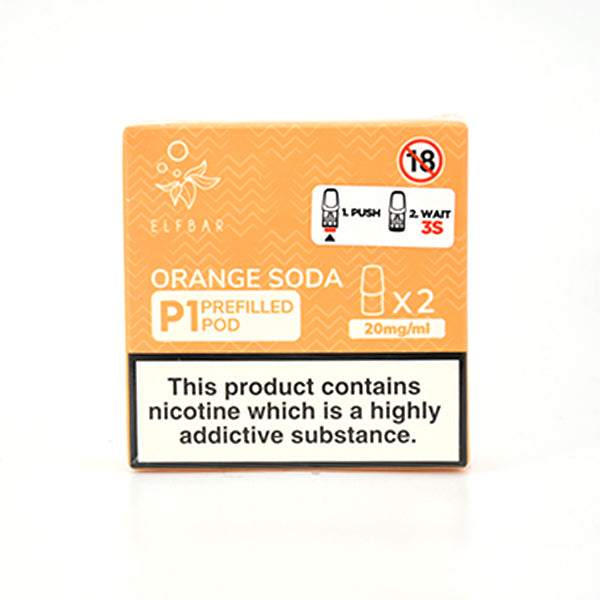 Elf Bar Mate500 P1 Prefilled Pods 2 Pack Orange Soda