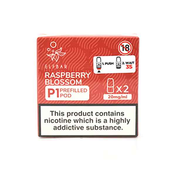 Elf Bar Mate500 P1 Prefilled Pods 2 Pack - Raspberry Blossom