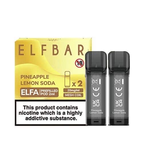 Elf Bar Elfa Prefilled Pods 2pcs Pineapple Lemon Soda