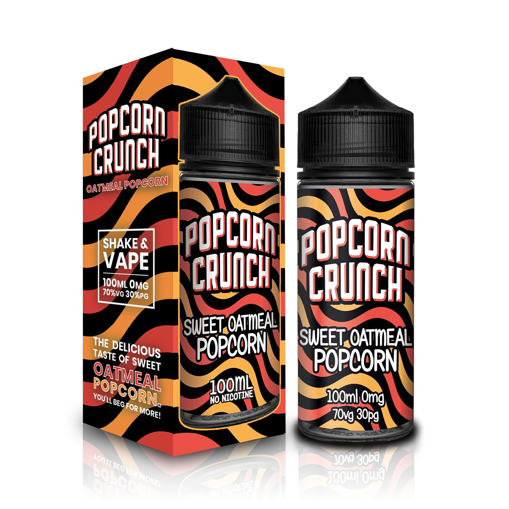 Popcorn Crunch Sweet Oatmeal Popcorn 0mg 100ml Shortfill E-Liquid