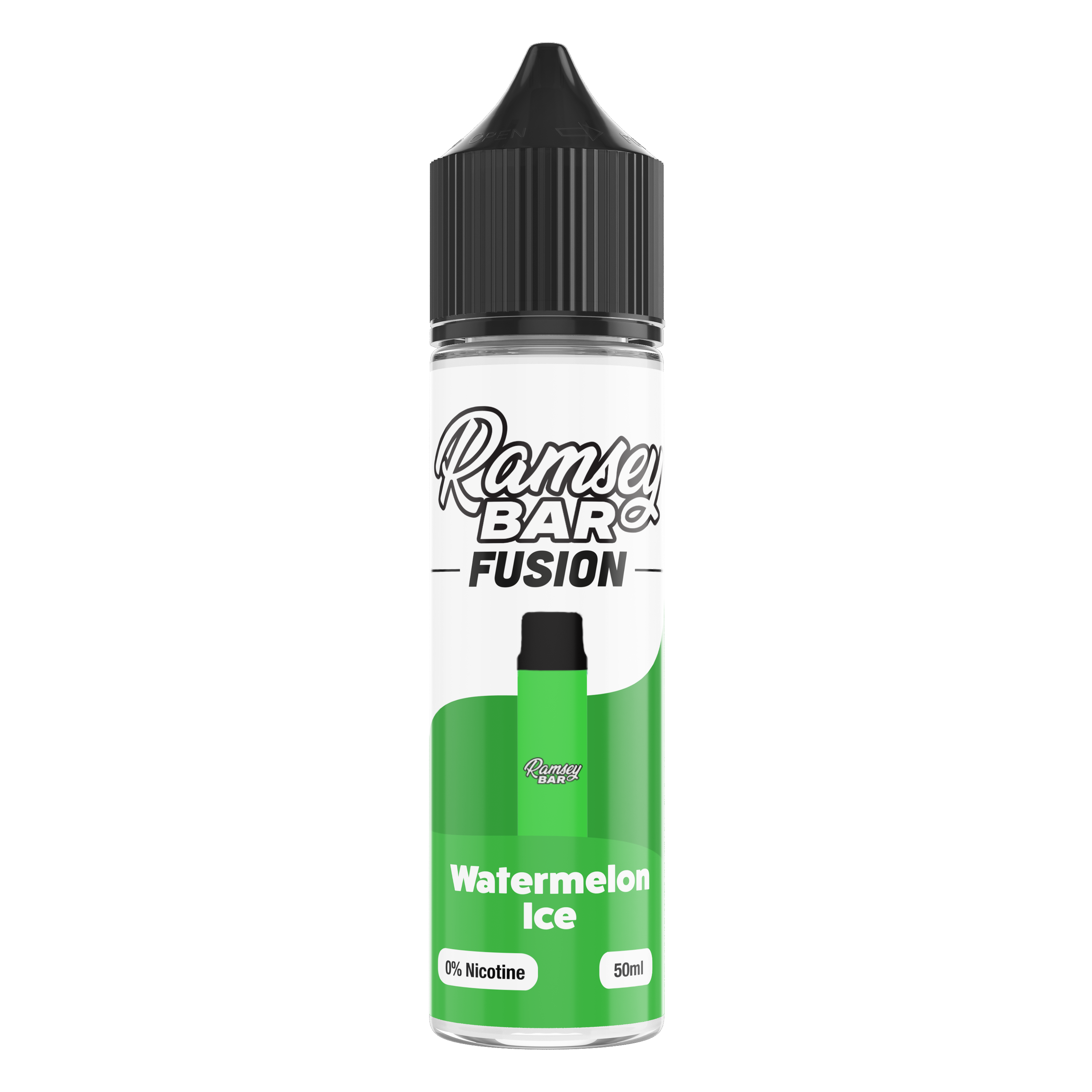 Ramsey Bar Fusion Watermelon Ice 0mg 50ml Shortfill E-Liquid