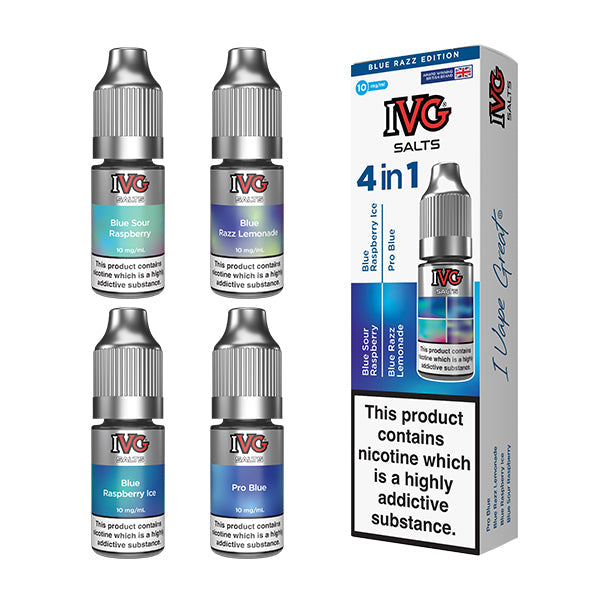 IVG Salts 4 in 1 Salts 10ml - Blue Razz Edition