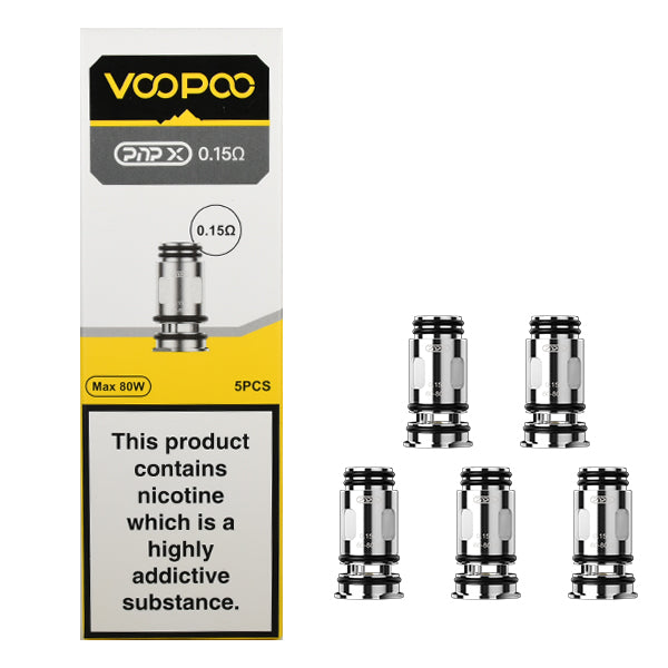 VOOPOO PNP X Replacement Coil 5 Pack - Coils UK VOOPOO PNP X Replacement Coil 5 Pack - Coils UK