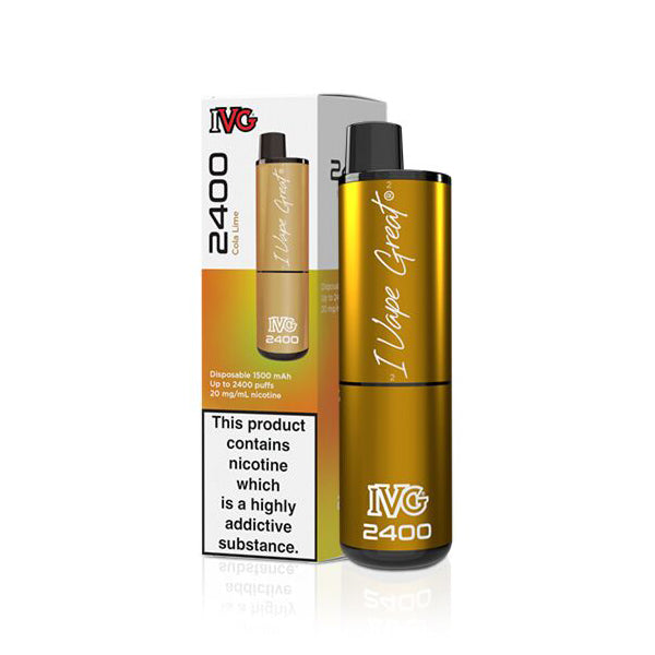 IVG 2400 Disposable Vape Device - Cola Lime