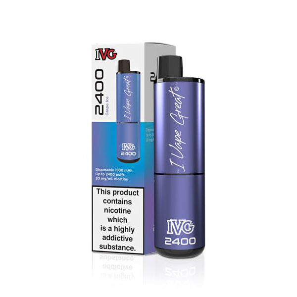 IVG 2400 Disposable Vape Device - Grape