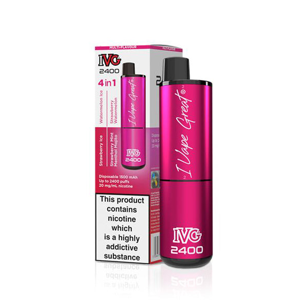 IVG 2400 Disposable Vape Device - Pink Edition