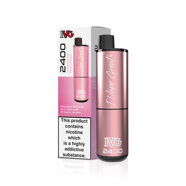 IVG 2400 Disposable Vape Device - Strawberry Menthol Mint Mojito