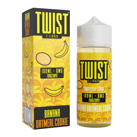 Twist E-Liquid Banana Oatmeal Cookie 100ml Shortfill