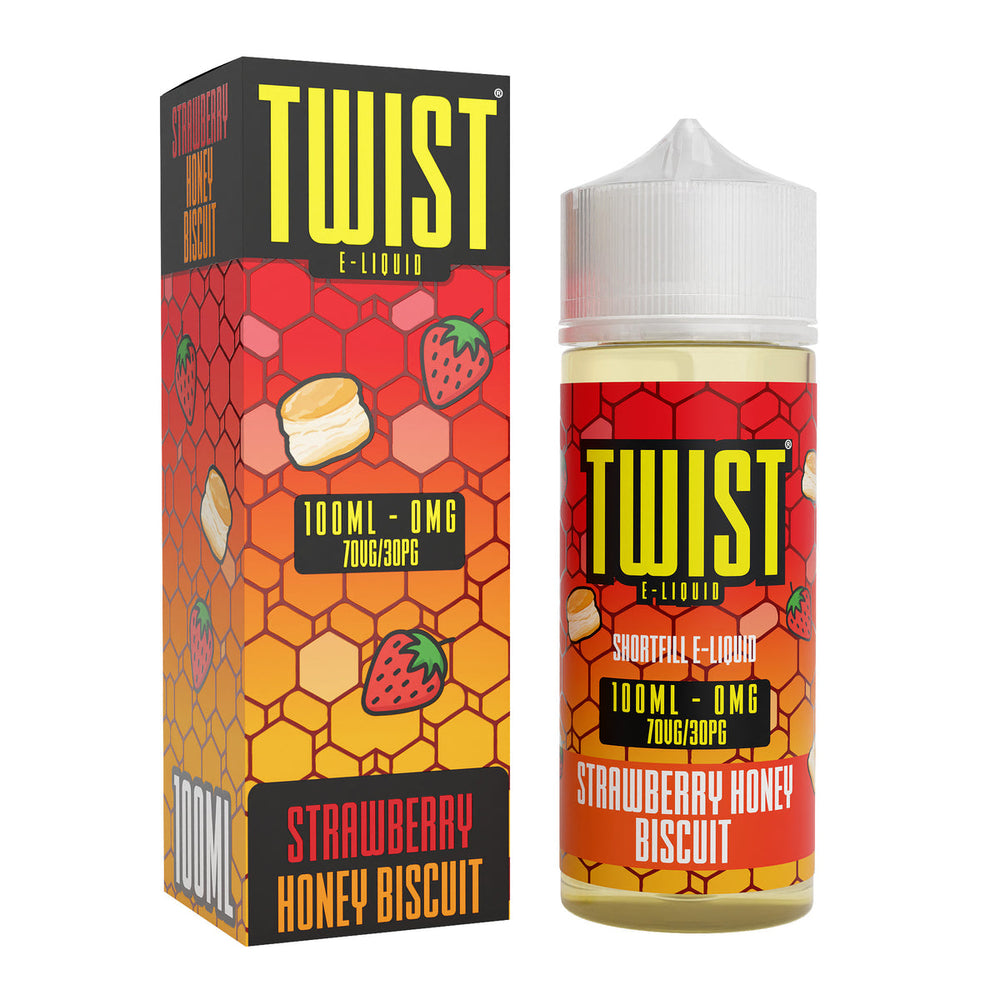 Twist E-Liquid Strawberry Honey Biscuit 100ml Shortfill