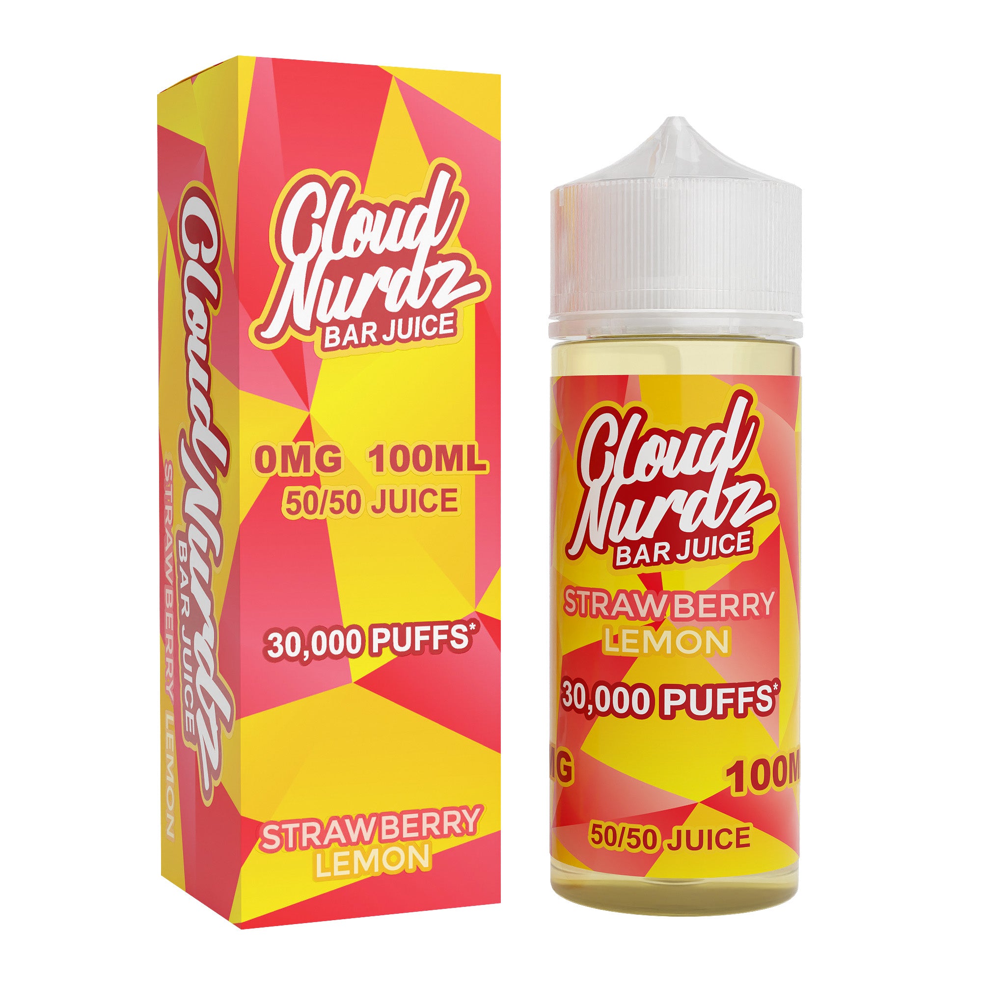 Cloud Nurdz Strawberry Lemon 0mg 100ml Shortfill E-Liquid