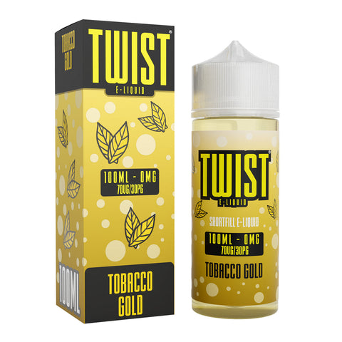 Twist E-Liquid Tobacco Gold 100ml Shortfill