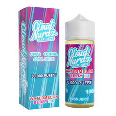 Cloud Nurdz Watermelon Berry Ice 100ml Shortfill