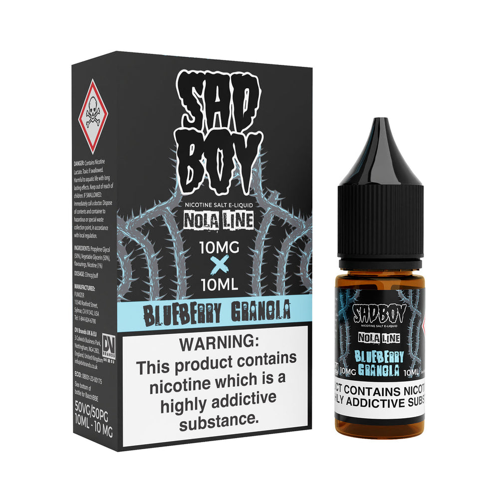 Sadboy Nola Bar Blueberry Granola 10ml Nic Salt