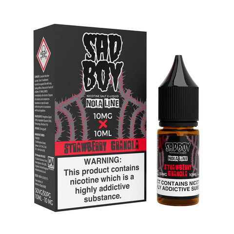 Sadboy Nola Bar Strawberry Granola 10ml Nic Salt