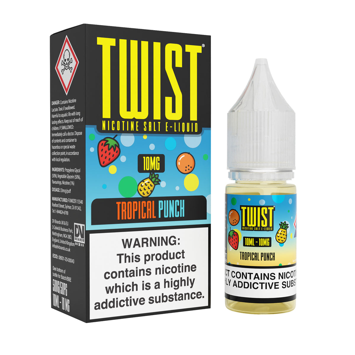 Tropical Punch Nic Salt by Twist E-Liquid - Nic Salts UK
