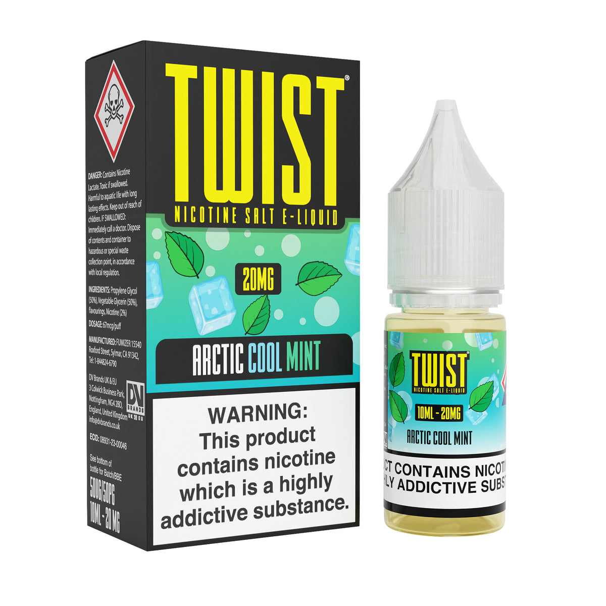 Twist E-Liquid Arctic Cool Mint 10ml Nic Salt