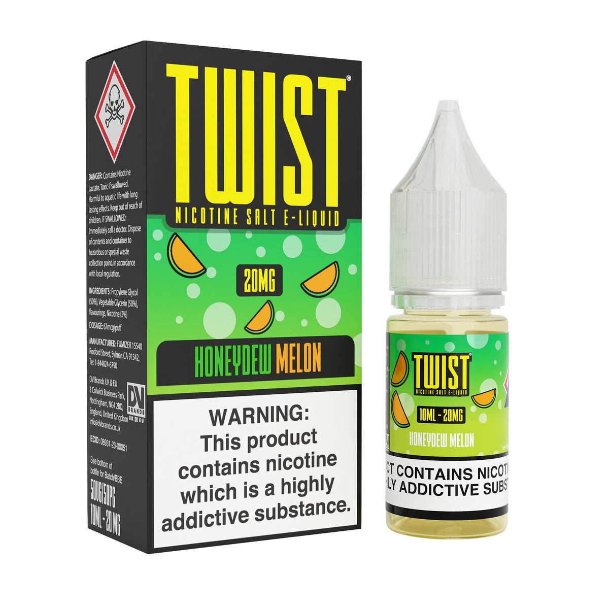 Twist E-Liquid Honeydew Melon 10ml Nic Salt