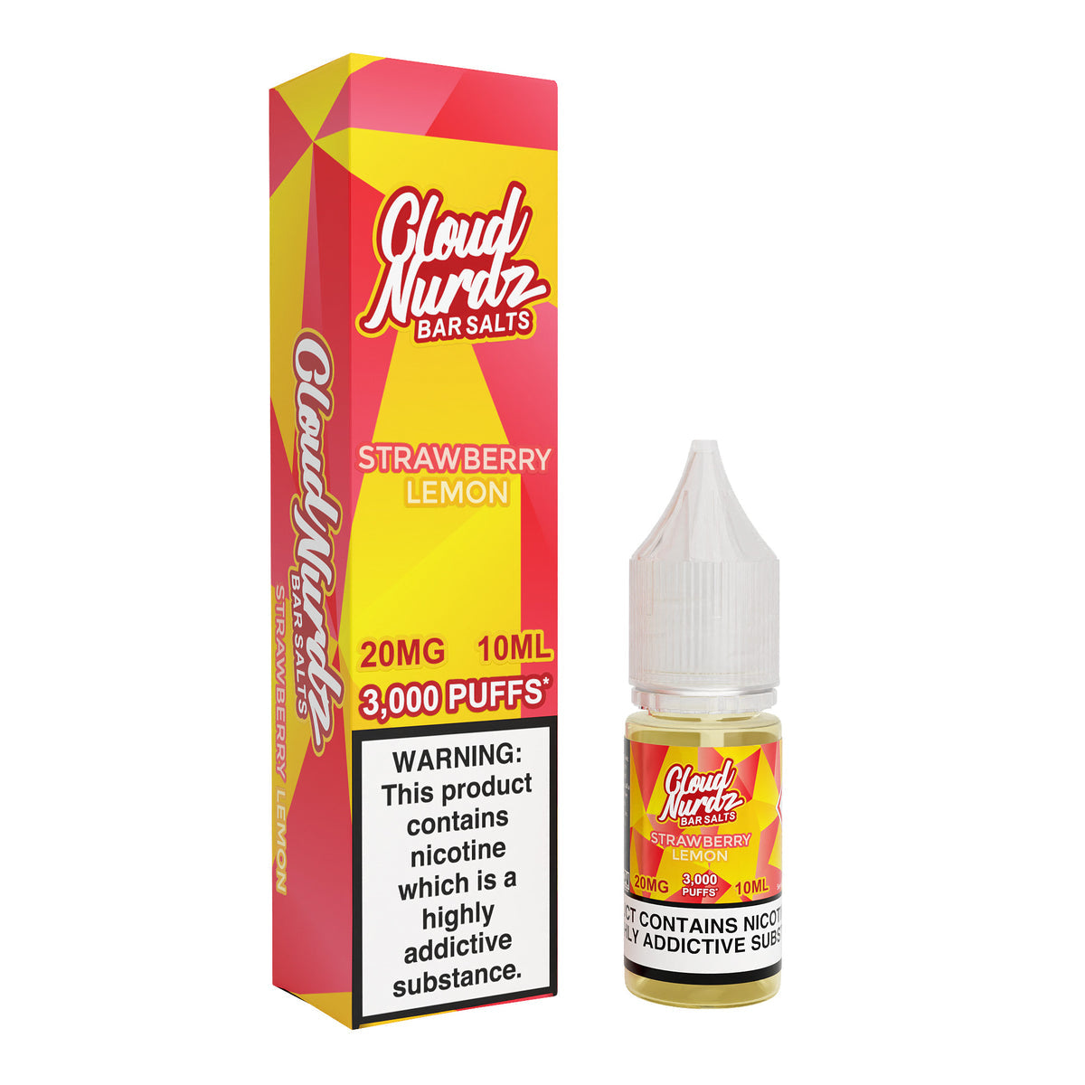 Cloud Nurdz Strawberry Lemon 10ml Nic Salt