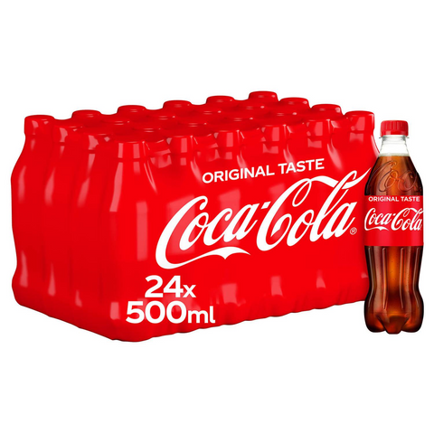 Coca-Cola Original Taste Bottles 500ml 24pk (Collection-Only)