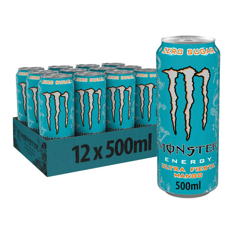 Monster Energy Ultra Fiesta Mango Cans 500ml 12pk (Shipping Restricted)