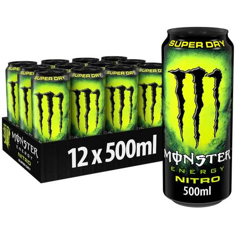 Monster Energy Nitro Super Dry Cans 500ml 12pk (Shipping Restricted)