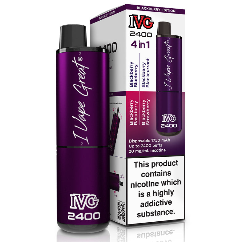 IVG 2400 Disposable Vape Device - Blackberry Edition