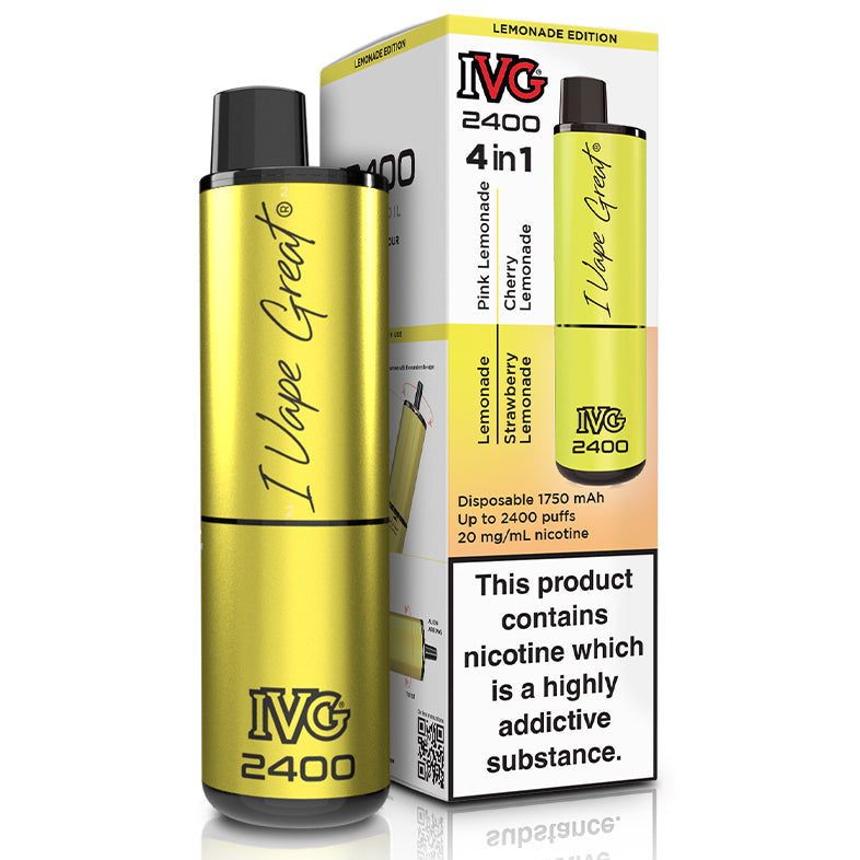 IVG 2400 Disposable Vape Device - Lemonade Edition