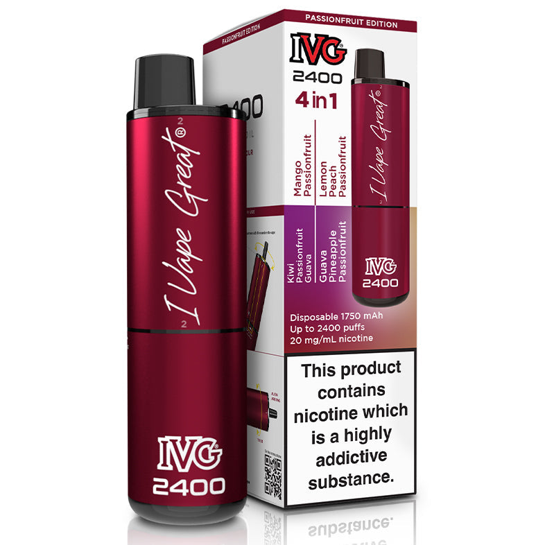 IVG 2400 Disposable Vape Device - Passionfruit Edition