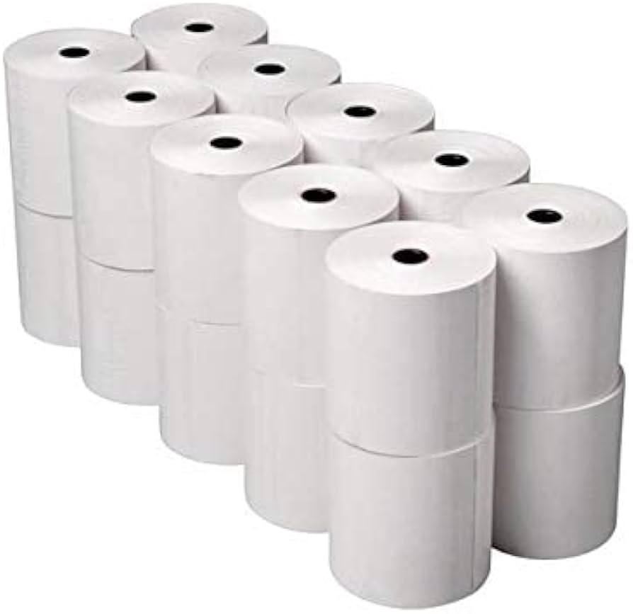 Credit Card Machine Thermal Rolls 57mm - 40D (20 Rolls)