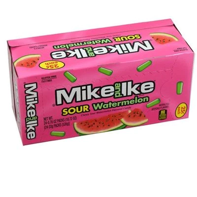 Mike And Ike Candy Sour Watermelon 0 78oz 22g 24CT mike-and-ike-candy-sour-watermelon-0-78oz-22g-24ct