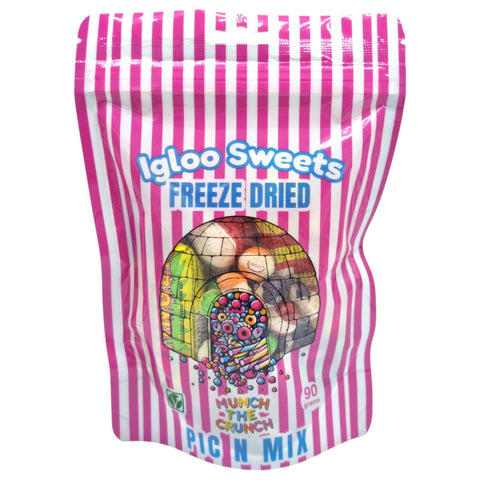 Igloo Sweets Freeze Dried Pink Pick N Mix Sweets 90g 10pk