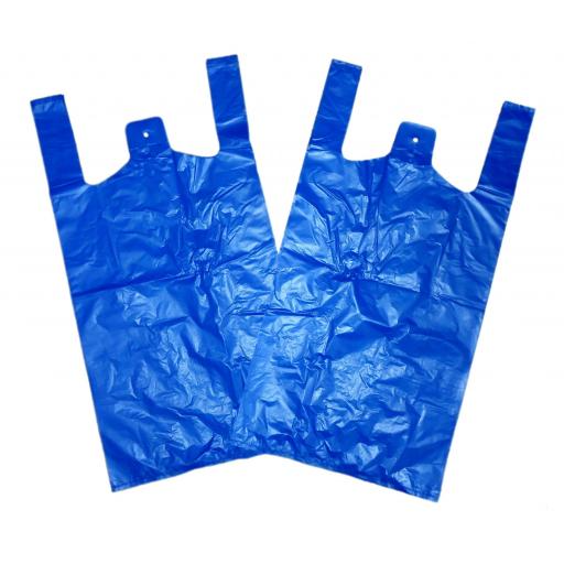 Bulls Blue Medium Carrier Bags