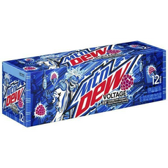 Mountain Dew Voltage Raspberry Citrus Cans 355ml 12pk