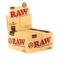 Raw Connoisseur Classic Kingsize Slim Rolling Papers & Tips