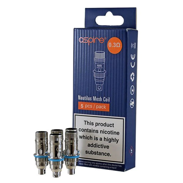 Aspire Nautilus Replacement Atomizer TPD Compliant (5 Pack)