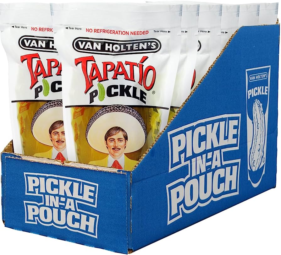 Van Holten's Pickle In A Pouch Jumbo Tapatio Pickles 12pk