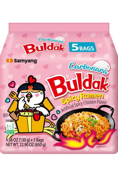 Buldak Noodles Carbonara 130gx5pksx8 Bundles