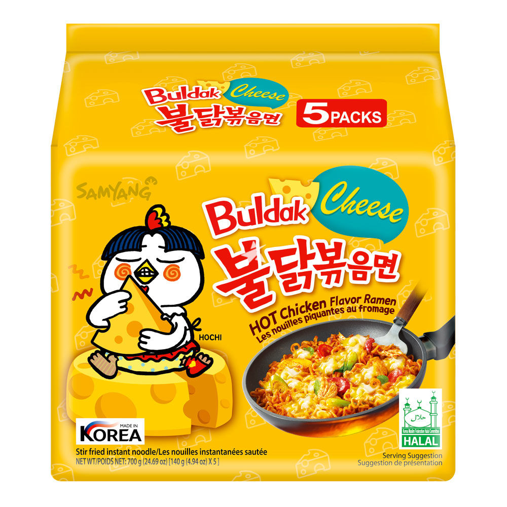 Buldak Noodles Cheese 140g x 5pks