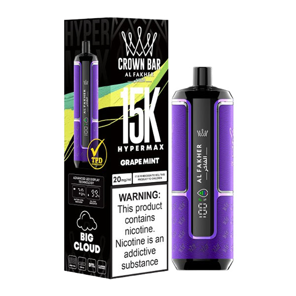 Al Fakher Crown Bar 15k Hypermax Disposable Vape Device