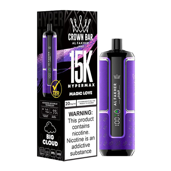 Al Fakher Crown Bar 15k Hypermax Disposable Vape Device