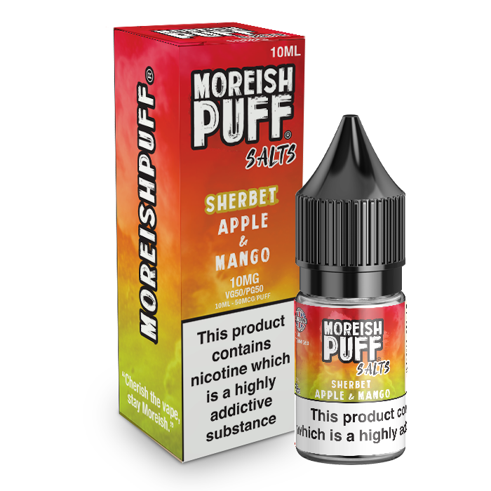 Moreish Puff Apple & Mango Sherbet Nic Salt 10ml