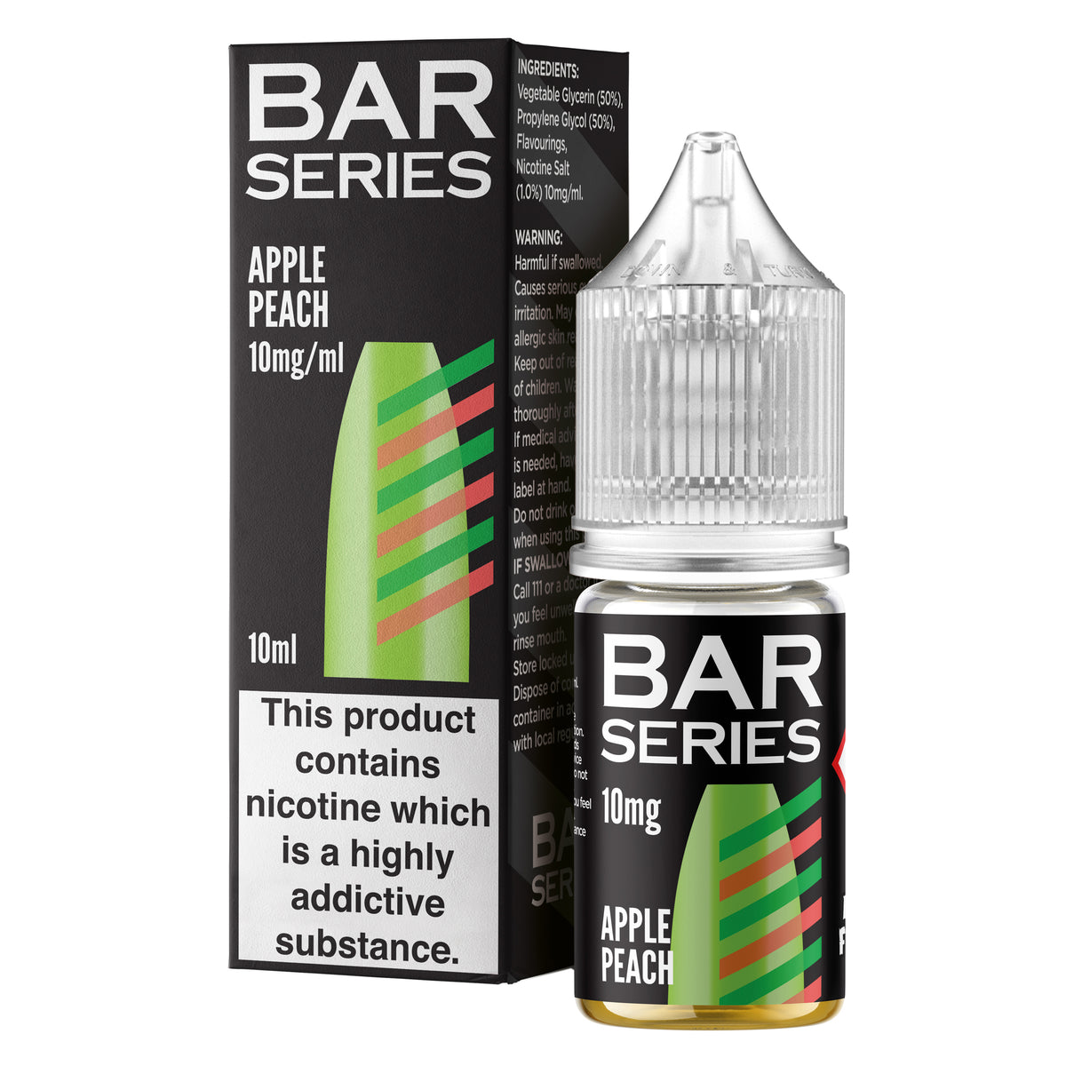 Bar Series Apple Peach 10ml Nic Salt - 10mg