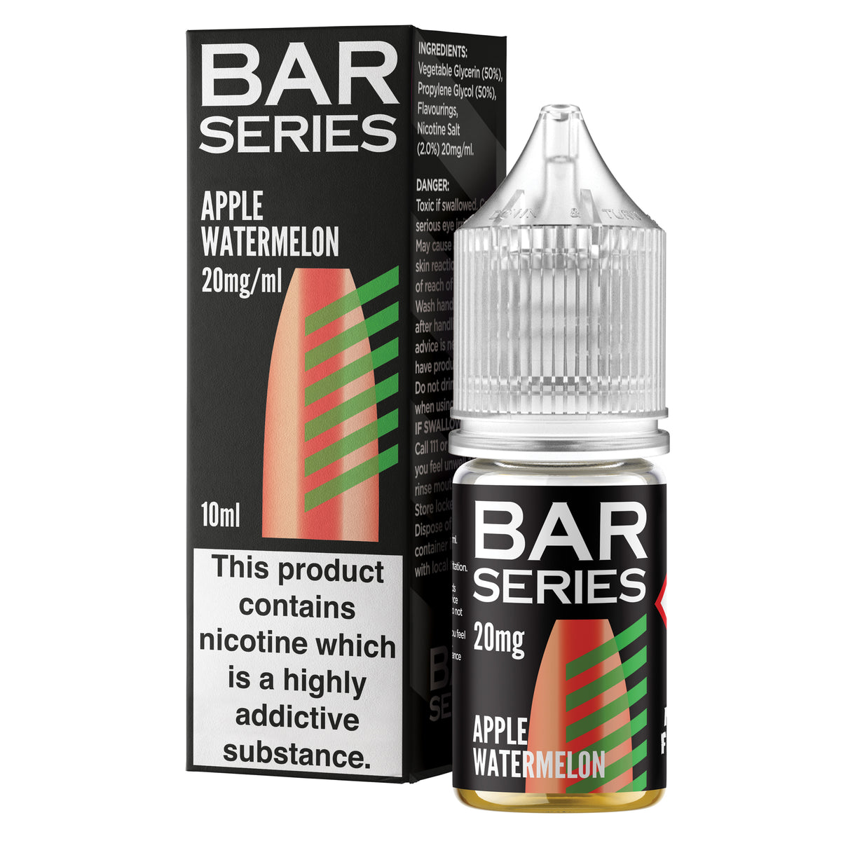 Bar Series Apple Watermelon 10ml Nic Salt - 20mg