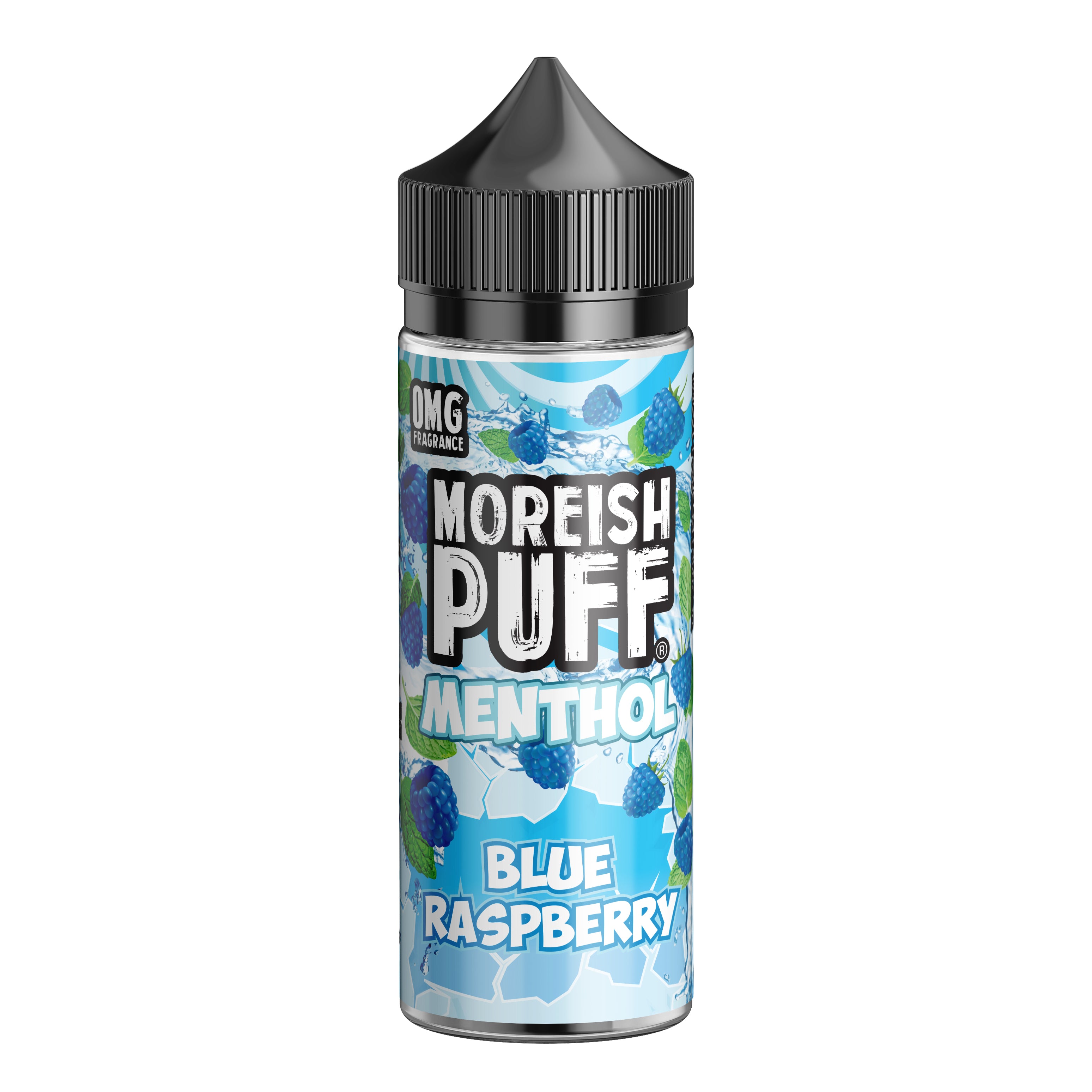 Moreish Puff Menthol Blue Raspberry 100ml Shortfill