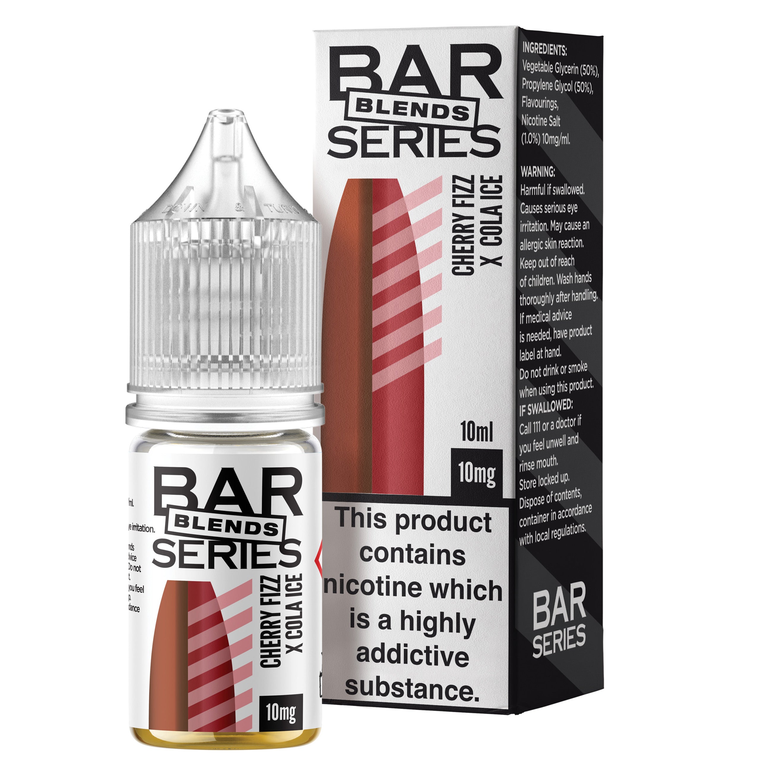 Bar Series Blends Cherry Fizz x Cola Ice 10ml Nic Salt - 10mg