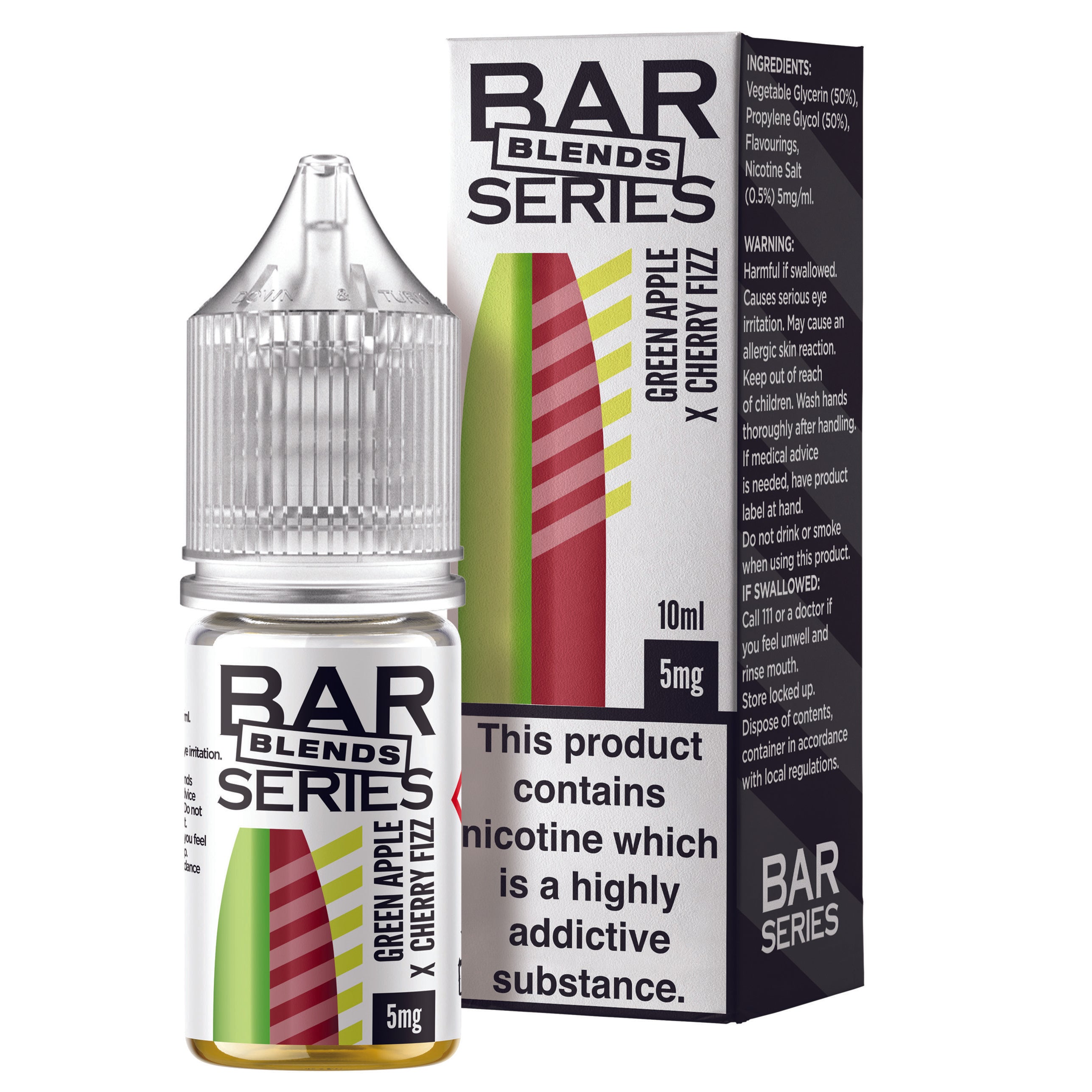 Green Apple x Cherry Fizz Nic Salt by Bar Series - Nic Salts UK