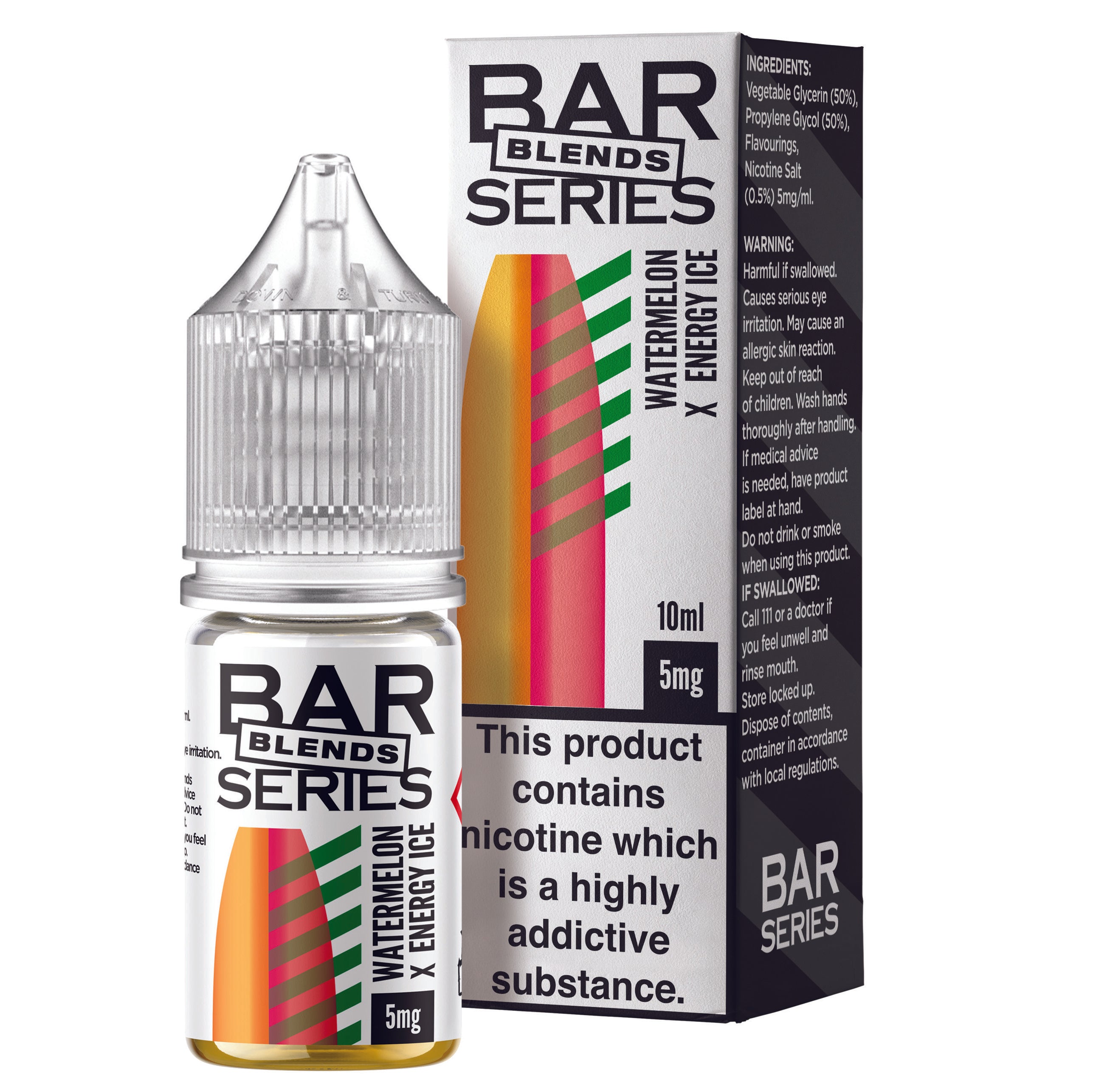 Watermelon x Energy Ice Nic Salt by Bar Series - Nic Salts UK