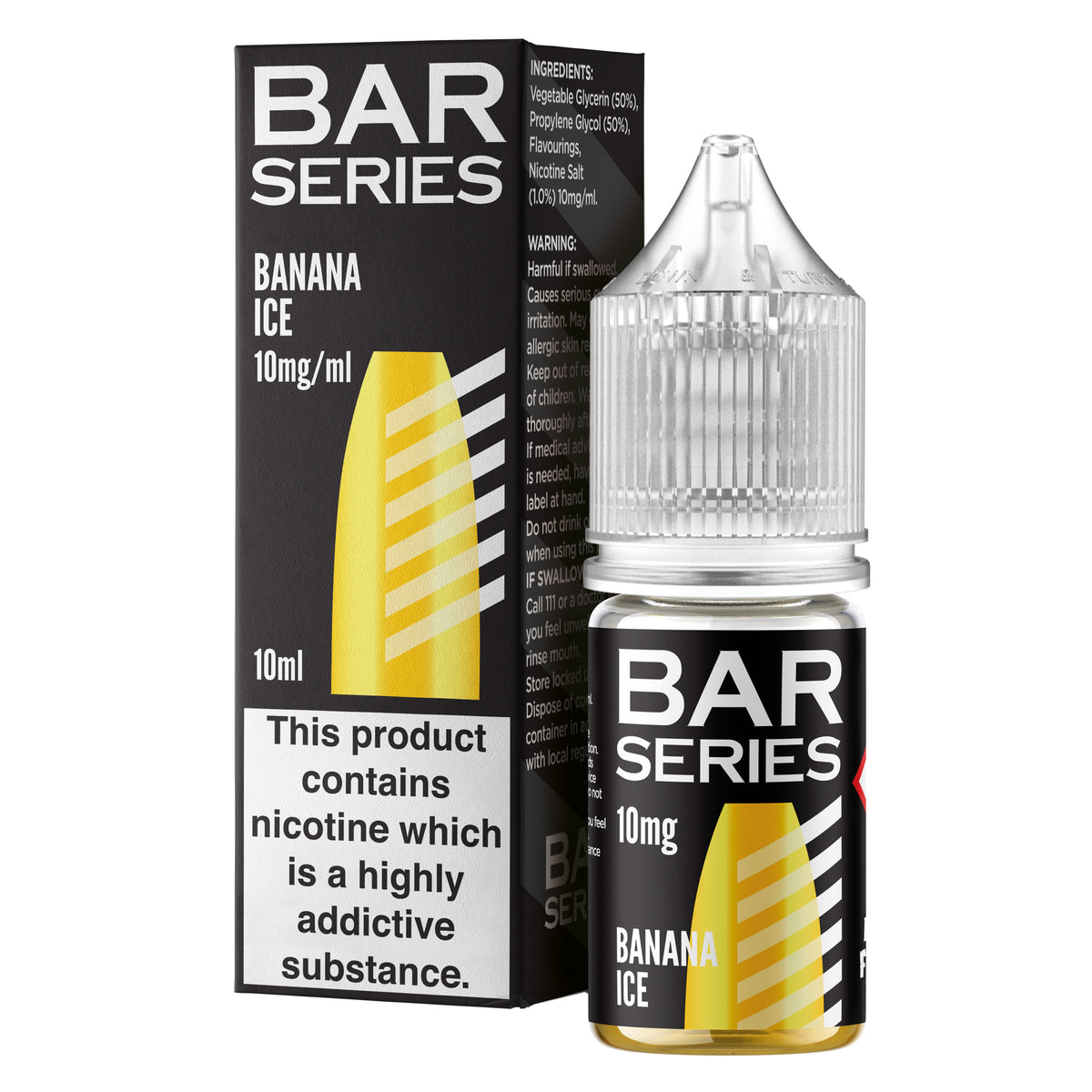 Bar Series Banana Ice 10ml Nic Salt - 10mg